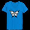 Ladies’  Junior Fine Jersey V-Neck Longer Length T-Shirt Thumbnail