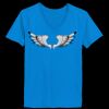 Ladies’  Junior Fine Jersey V-Neck Longer Length T-Shirt Thumbnail