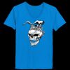 Ladies’  Junior Fine Jersey V-Neck Longer Length T-Shirt Thumbnail