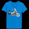 Ladies’  Junior Fine Jersey V-Neck Longer Length T-Shirt Thumbnail