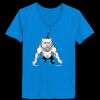 Ladies’  Junior Fine Jersey V-Neck Longer Length T-Shirt Thumbnail