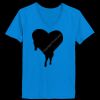 Ladies’  Junior Fine Jersey V-Neck Longer Length T-Shirt Thumbnail