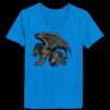 Ladies’  Junior Fine Jersey V-Neck Longer Length T-Shirt Thumbnail
