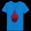 Ladies’  Junior Fine Jersey V-Neck Longer Length T-Shirt Thumbnail
