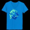 Ladies’  Junior Fine Jersey V-Neck Longer Length T-Shirt Thumbnail