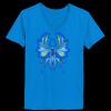 Ladies’  Junior Fine Jersey V-Neck Longer Length T-Shirt Thumbnail