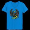 Ladies’  Junior Fine Jersey V-Neck Longer Length T-Shirt Thumbnail