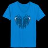 Ladies’  Junior Fine Jersey V-Neck Longer Length T-Shirt Thumbnail