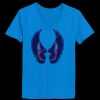 Ladies’  Junior Fine Jersey V-Neck Longer Length T-Shirt Thumbnail