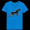 Ladies’  Junior Fine Jersey V-Neck Longer Length T-Shirt Thumbnail