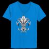 Ladies’  Junior Fine Jersey V-Neck Longer Length T-Shirt Thumbnail