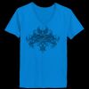 Ladies’  Junior Fine Jersey V-Neck Longer Length T-Shirt Thumbnail