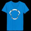 Ladies’  Junior Fine Jersey V-Neck Longer Length T-Shirt Thumbnail