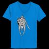 Ladies’  Junior Fine Jersey V-Neck Longer Length T-Shirt Thumbnail