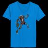 Ladies’  Junior Fine Jersey V-Neck Longer Length T-Shirt Thumbnail