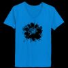 Ladies’  Junior Fine Jersey V-Neck Longer Length T-Shirt Thumbnail