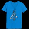 Ladies’  Junior Fine Jersey V-Neck Longer Length T-Shirt Thumbnail