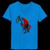 Ladies’  Junior Fine Jersey V-Neck Longer Length T-Shirt Thumbnail