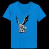 Ladies’  Junior Fine Jersey V-Neck Longer Length T-Shirt Thumbnail