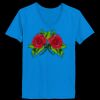 Ladies’  Junior Fine Jersey V-Neck Longer Length T-Shirt Thumbnail