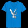 Ladies’  Junior Fine Jersey V-Neck Longer Length T-Shirt Thumbnail