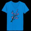 Ladies’  Junior Fine Jersey V-Neck Longer Length T-Shirt Thumbnail