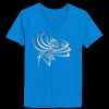 Ladies’  Junior Fine Jersey V-Neck Longer Length T-Shirt Thumbnail