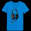 Ladies’  Junior Fine Jersey V-Neck Longer Length T-Shirt Thumbnail