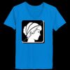 Ladies’  Junior Fine Jersey V-Neck Longer Length T-Shirt Thumbnail