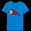 Ladies’  Junior Fine Jersey V-Neck Longer Length T-Shirt Thumbnail