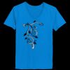 Ladies’  Junior Fine Jersey V-Neck Longer Length T-Shirt Thumbnail