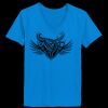 Ladies’  Junior Fine Jersey V-Neck Longer Length T-Shirt Thumbnail