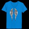 Ladies’  Junior Fine Jersey V-Neck Longer Length T-Shirt Thumbnail
