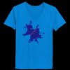 Ladies’  Junior Fine Jersey V-Neck Longer Length T-Shirt Thumbnail