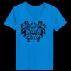 Ladies’  Junior Fine Jersey V-Neck Longer Length T-Shirt Thumbnail