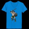 Ladies’  Junior Fine Jersey V-Neck Longer Length T-Shirt Thumbnail