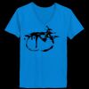 Ladies’  Junior Fine Jersey V-Neck Longer Length T-Shirt Thumbnail