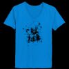 Ladies’  Junior Fine Jersey V-Neck Longer Length T-Shirt Thumbnail
