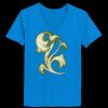 Ladies’  Junior Fine Jersey V-Neck Longer Length T-Shirt Thumbnail