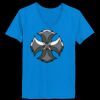 Ladies’  Junior Fine Jersey V-Neck Longer Length T-Shirt Thumbnail