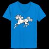 Ladies’  Junior Fine Jersey V-Neck Longer Length T-Shirt Thumbnail
