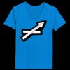 Ladies’  Junior Fine Jersey V-Neck Longer Length T-Shirt Thumbnail