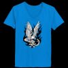 Ladies’  Junior Fine Jersey V-Neck Longer Length T-Shirt Thumbnail
