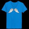 Ladies’  Junior Fine Jersey V-Neck Longer Length T-Shirt Thumbnail