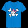 Ladies’  Junior Fine Jersey V-Neck Longer Length T-Shirt Thumbnail
