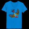 Ladies’  Junior Fine Jersey V-Neck Longer Length T-Shirt Thumbnail