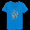 Ladies’  Junior Fine Jersey V-Neck Longer Length T-Shirt Thumbnail