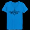 Ladies’  Junior Fine Jersey V-Neck Longer Length T-Shirt Thumbnail