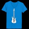 Ladies’  Junior Fine Jersey V-Neck Longer Length T-Shirt Thumbnail
