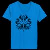Ladies’  Junior Fine Jersey V-Neck Longer Length T-Shirt Thumbnail